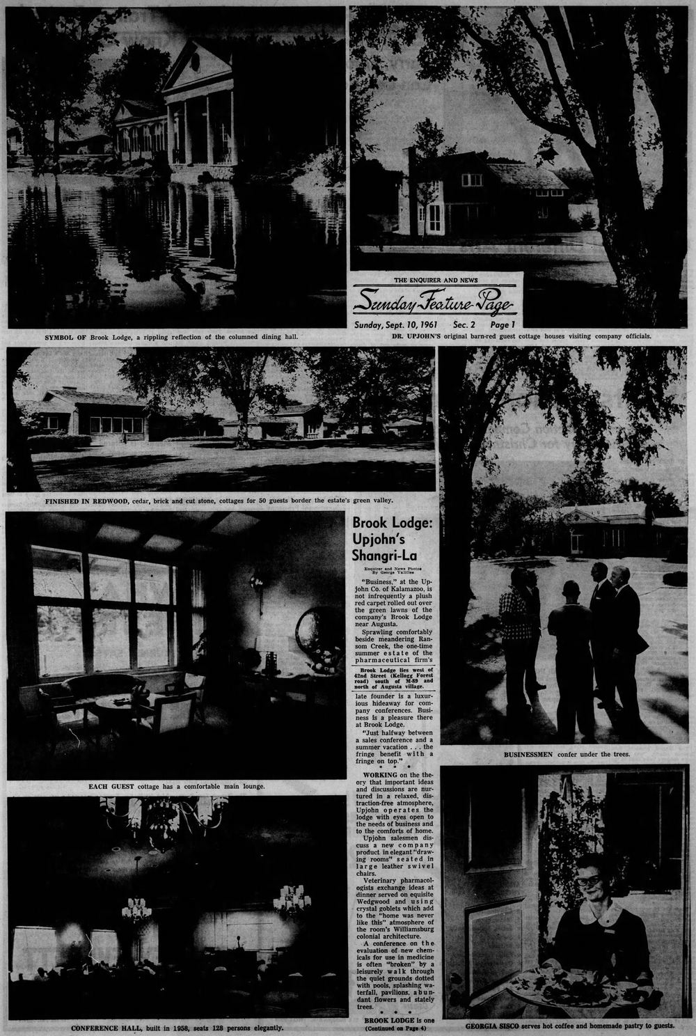 Brook Lodge - Sept 1961 Article
